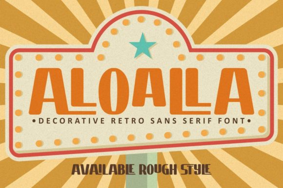 Aloalla Display Font for Vintage-Inspired Editorial Design