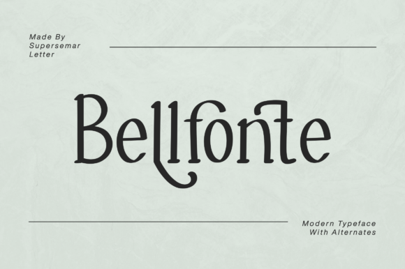 Belfonte Display Font for Stylish Craft Projects