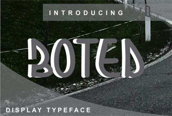 Boted Display Font Review for Makers and Printables