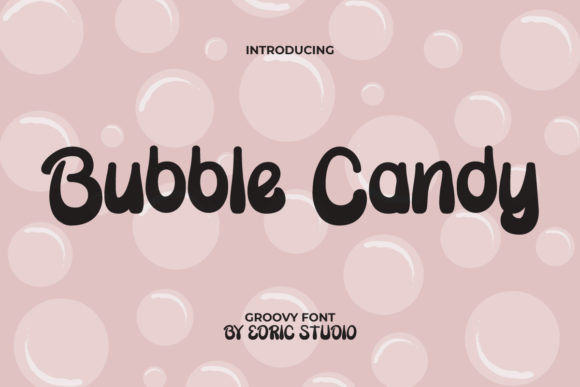 Bubble Candy Font for Trendy Craft Projects