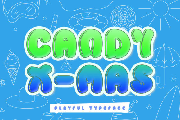 Candy X-mas Font: A Playful Display Type for Bold Designs