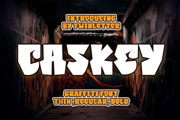 Caskey Font for Bold Branding and Street-Style Design
