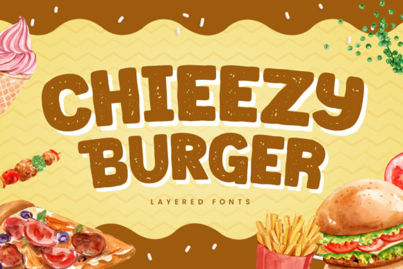 Chieezy Burger Font for Small Business Branding