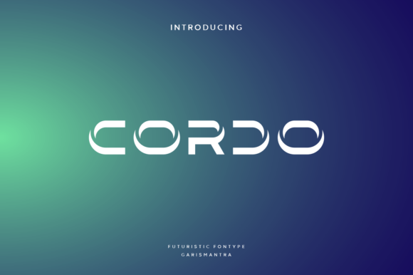 Cordo: A Modern Display Font for Creative Projects