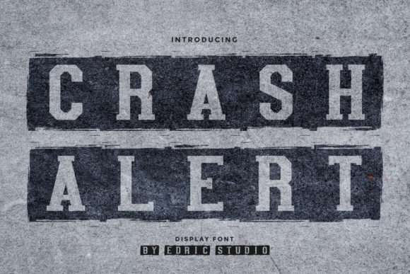 Crash Alert Font for Bold Branding and Retro Design Projects
