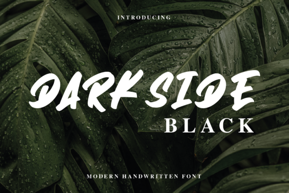 Darkside Font: A Brushed Display Typeface for Craft Projects