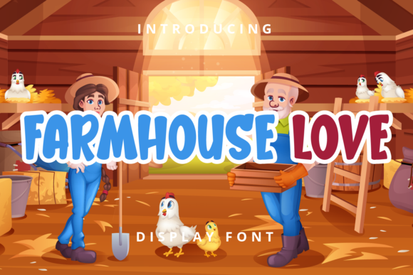 Farmhouse Love Font for Creative Makers and Product Designers