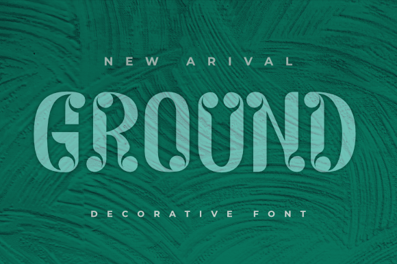 Ground Font: A Chic Display Typeface for Creative Campaigns