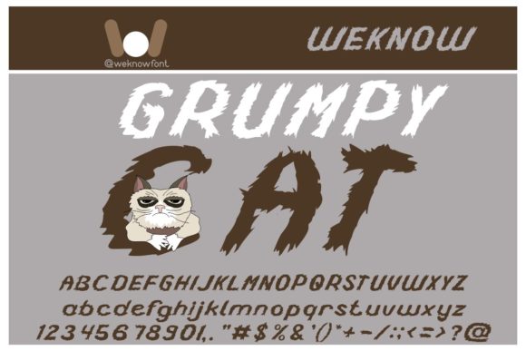 Grumpy Cat Font for Spooky and Spectacular Campaigns