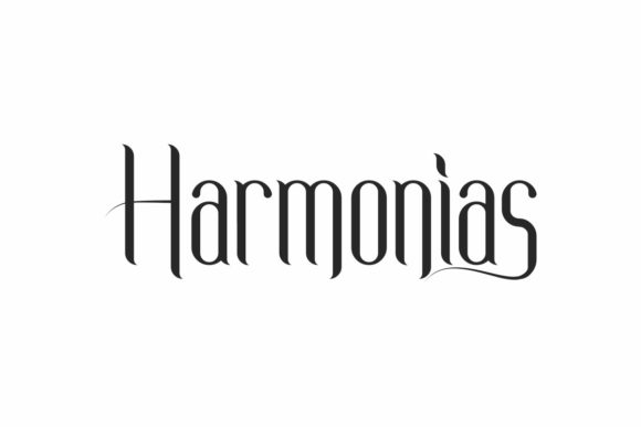 Harmonias Font: A Delicate Display Typeface for Editorial Elegance
