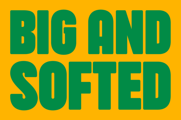 Hartone Softed: A Bold Display Font for Web Design Projects