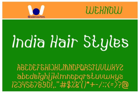 India Hair Style Font for Creative Branding Projects
