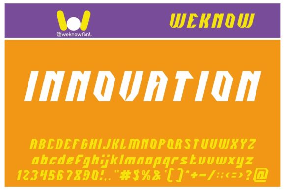 Innovation Display Font for Bold Web Design Projects
