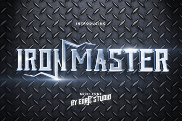 Iron Master Font for Bold and Futuristic Craft Projects