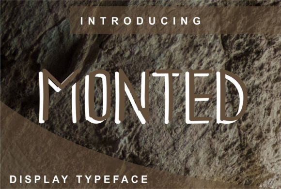 Monted Display Typeface for Modern Editorial Design