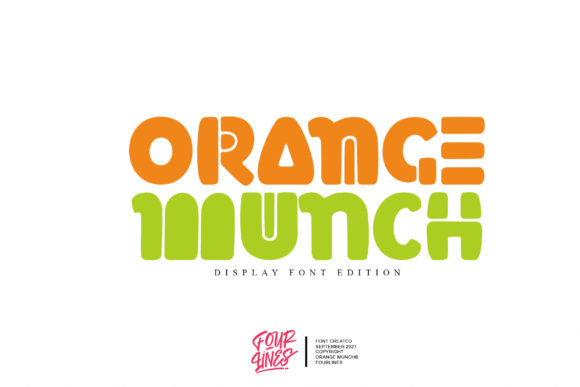 Orange Munch Font for Small Business Branding and Design