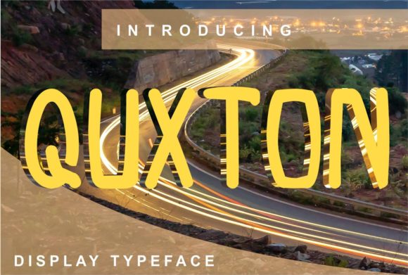 Quxton Display Typeface for Handmade Branding