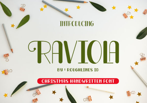 Raviola Christmas Font Review: A Display Typeface for Makers
