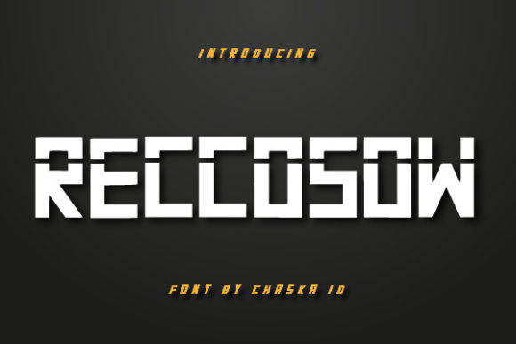 Reccosow Font for Polished Branding and Display Design