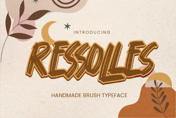 Ressolles Brushed Display Font for Streetwear Branding