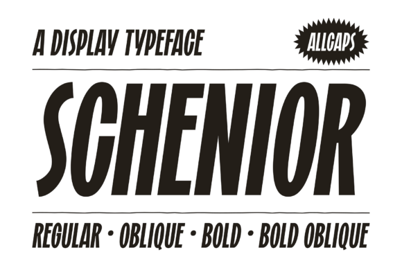Schenior Font: A Display Typeface for Eye-Catching Campaigns