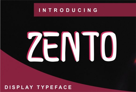 Zento Typeface: Elevating Editorial Design with Clean Display Typography